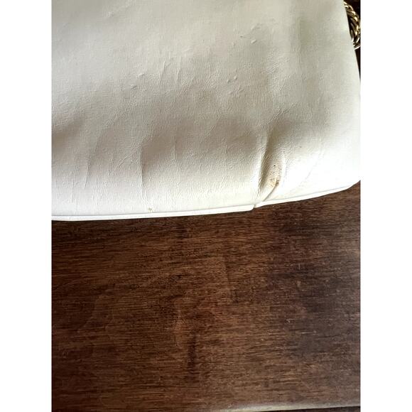 Vintage Mardane cream leather handbag with cougar head - Picture 8 of 8